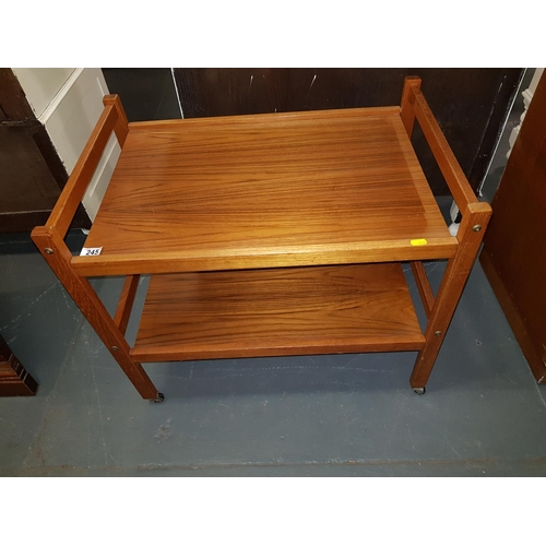 245 - Danish teak tea/ drinks trolley