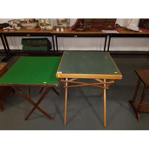 249 - Two fold up card tables