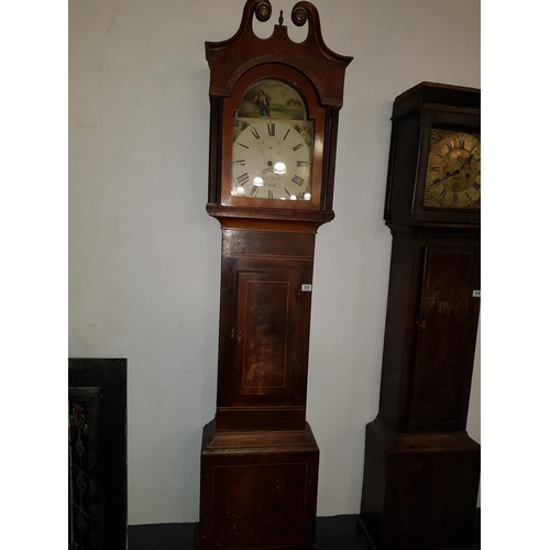 255 - Mahogany 30 hour long case clock - for restoration