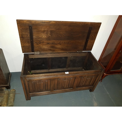 257 - Oak chest