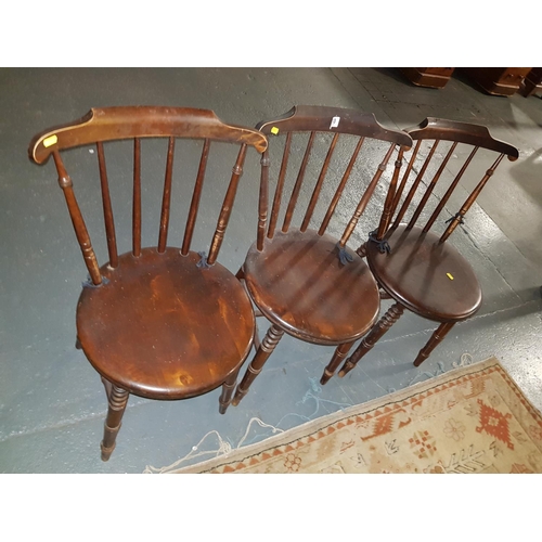 260 - 3 farmhouse chairs