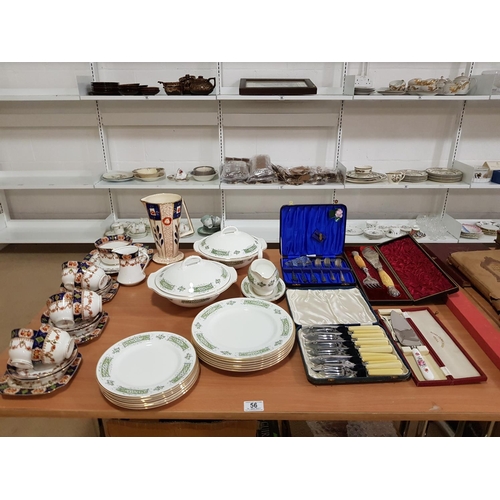 56 - Quantity of china, fish knives and fork sets etc.