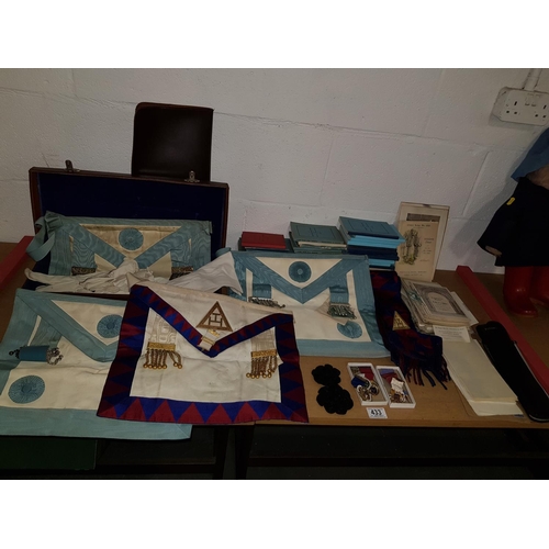 433 - A collection of masonic items