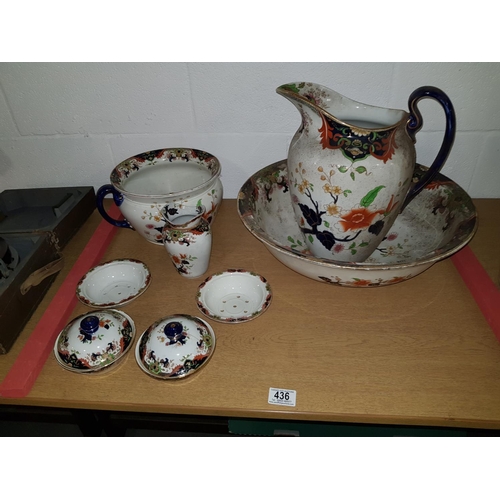 436 - Royal Doulton jug and basin set