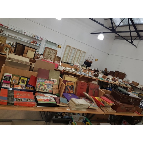 24 - Vintage books, board games and suitcases etc.