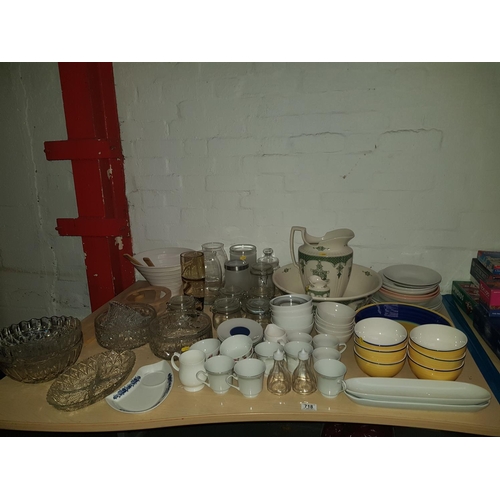 718 - Miscellaneous quantity of glass and china