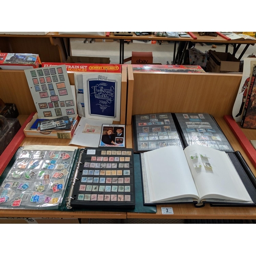 2 - Stamp albums and loose stamps
