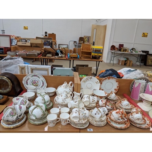 49 - Quantity of china including tea sets including Royal Doulton etc.