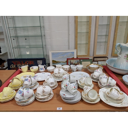 57 - Fine china tea sets including Duchess etc.