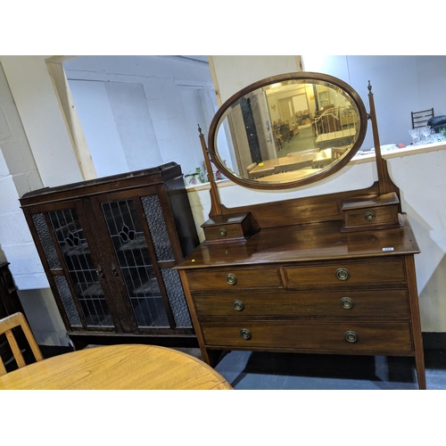 264 - Edwardian, mahogany dressing table