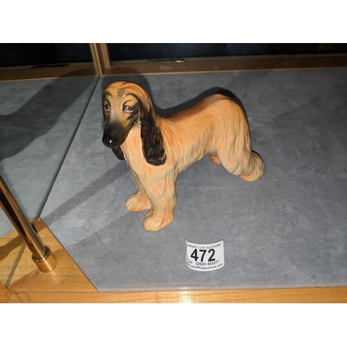 472 - A large Beswick Afghan hound figure