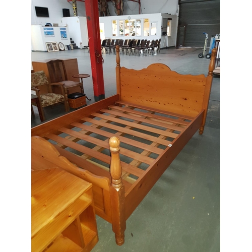 863 - Pine King size bed  frame