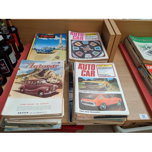 35 - A quantity of vintage car magazines