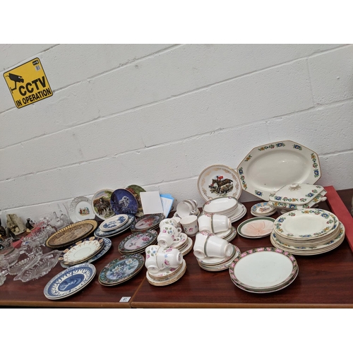 41 - Mixed china and crystal including Royal Doulton and Stuart etc.