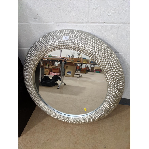 66 - A large modern circular mirror ( Casa At Leekes)