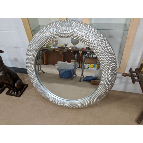 68 - A large modern circular mirror ( Casa At Leekes)