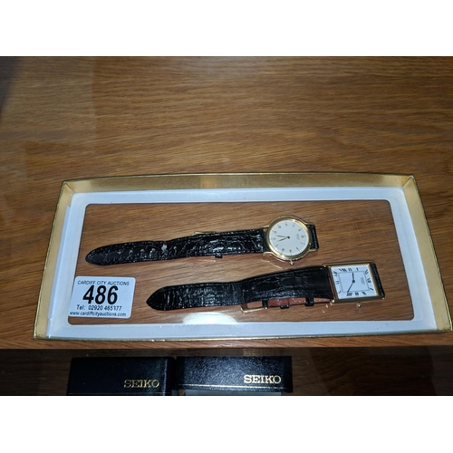 486 - Two Seiko gents watches