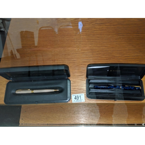 491 - Two Parker pens