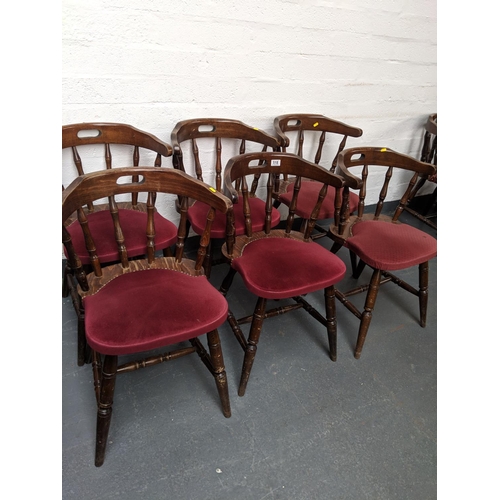 518 - A set of six pub chairs