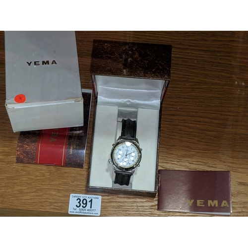 391 - A mens Yema Paris N71X32 watch