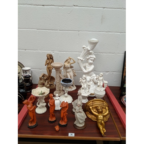 36 - A selection of figurines etc.