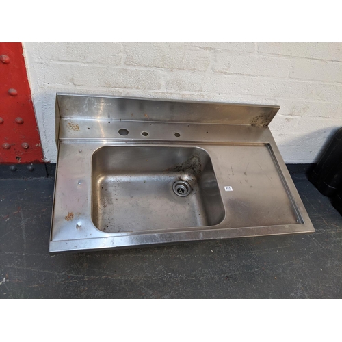 653 - A stainless steel catering sink