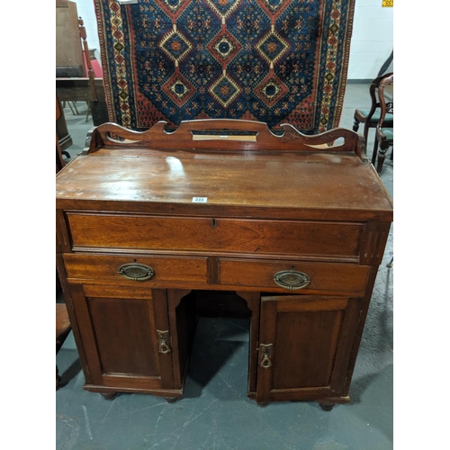 233 - A mahogany clerks desk