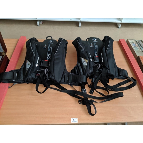 57 - Two new- Crewsaver- ergofit 190 pro lifejackets