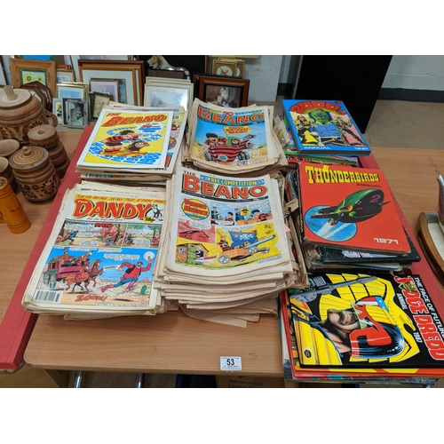 53 - Beano and Dandy comics, annuals etc.