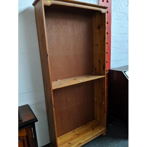 657 - A pine bookcase