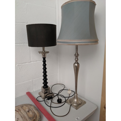 87 - Two contempary table lamps