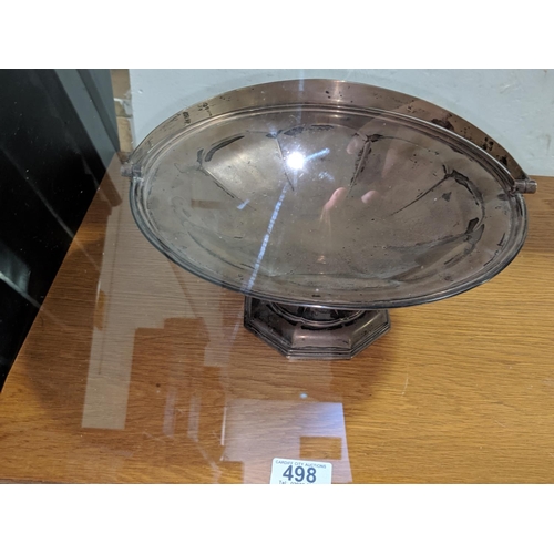 498 - Silver Walker and Hall tazza - Sheffield -1919 - 760 grams