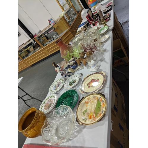 96 - Mixed miscellaneous glass,china, silver plated cutlery sets etc.