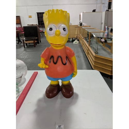 97 - A large Bart Simpson figure