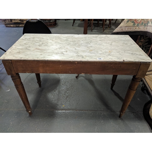 226 - Marble topped Victorian table