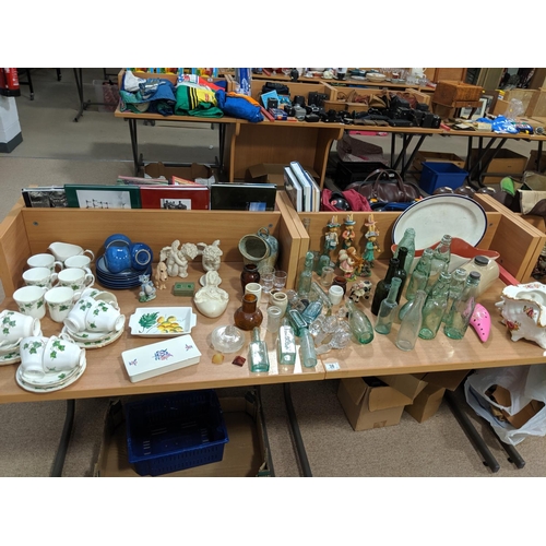 38 - Vintage bottles, Poole pottery etc.