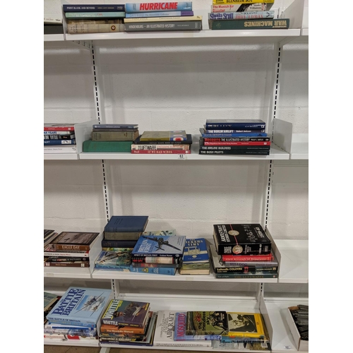 63 - Four shelves of Aviation related books