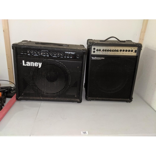 105 - Two amps- Laney and Watson