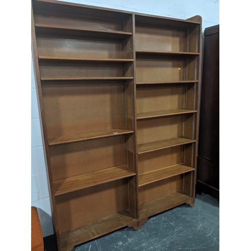 204 - Large oak bookcase