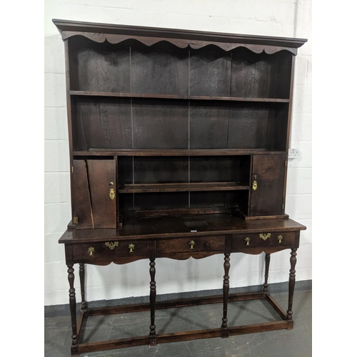 206 - Large,early,oak welsh dresser