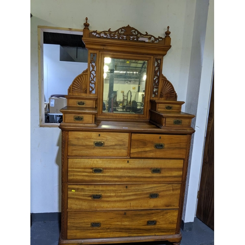 238 - A satinwood dressing table with camphor lined drawers