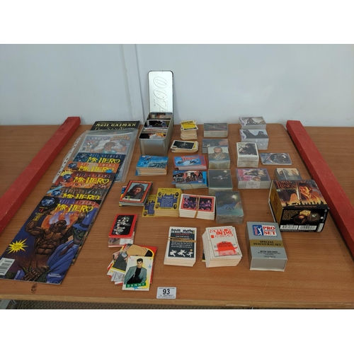 93 - A quantity of Cena collectors cards, Babylon 5 collectors cards, Batman, Take That etc plus Tekno Co... 