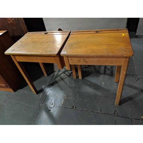 216 - 1960's double school desk