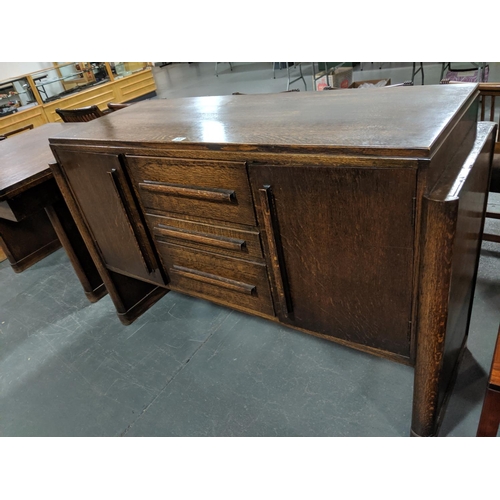 220 - An oak sideboard