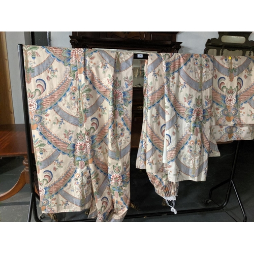 230 - Three pairs of matching,quality curtains. 1) 84 inch drop, 40 inch width(each curtain) , 2)84 inch d... 