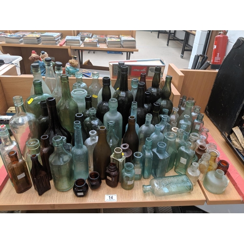 14 - A quantity of vintage bottles