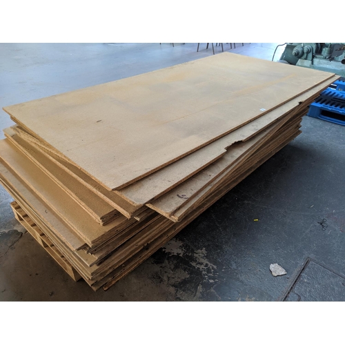 735 - A quantity of 8ft x 4ft chipboard boards