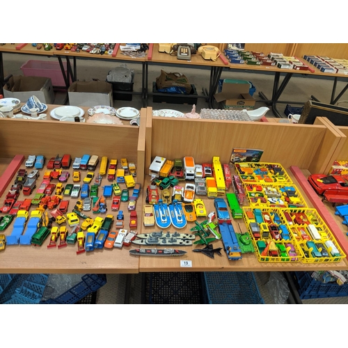 19 - A quantity of Matchbox playworn vehicles