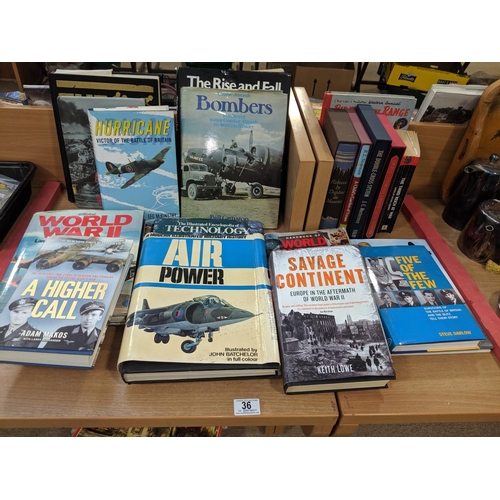 36 - A quantity of war books