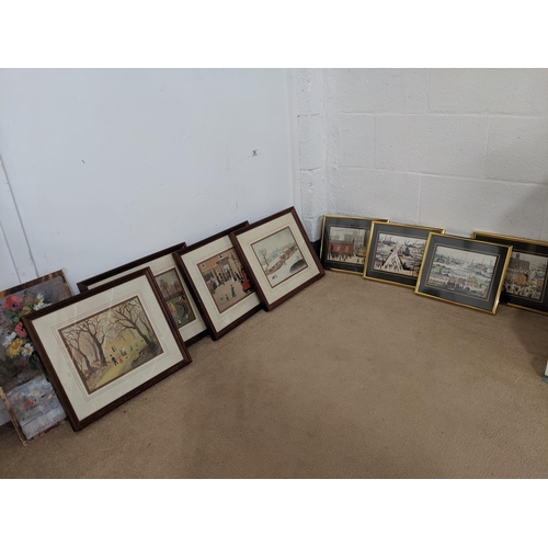 56 - Helen Bradley and Lowry framed prints etc.